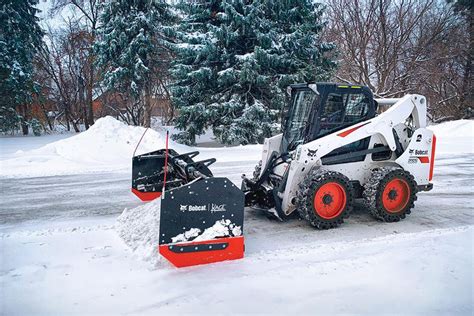 bobcat skid steer plow|best bobcat for snow removal.